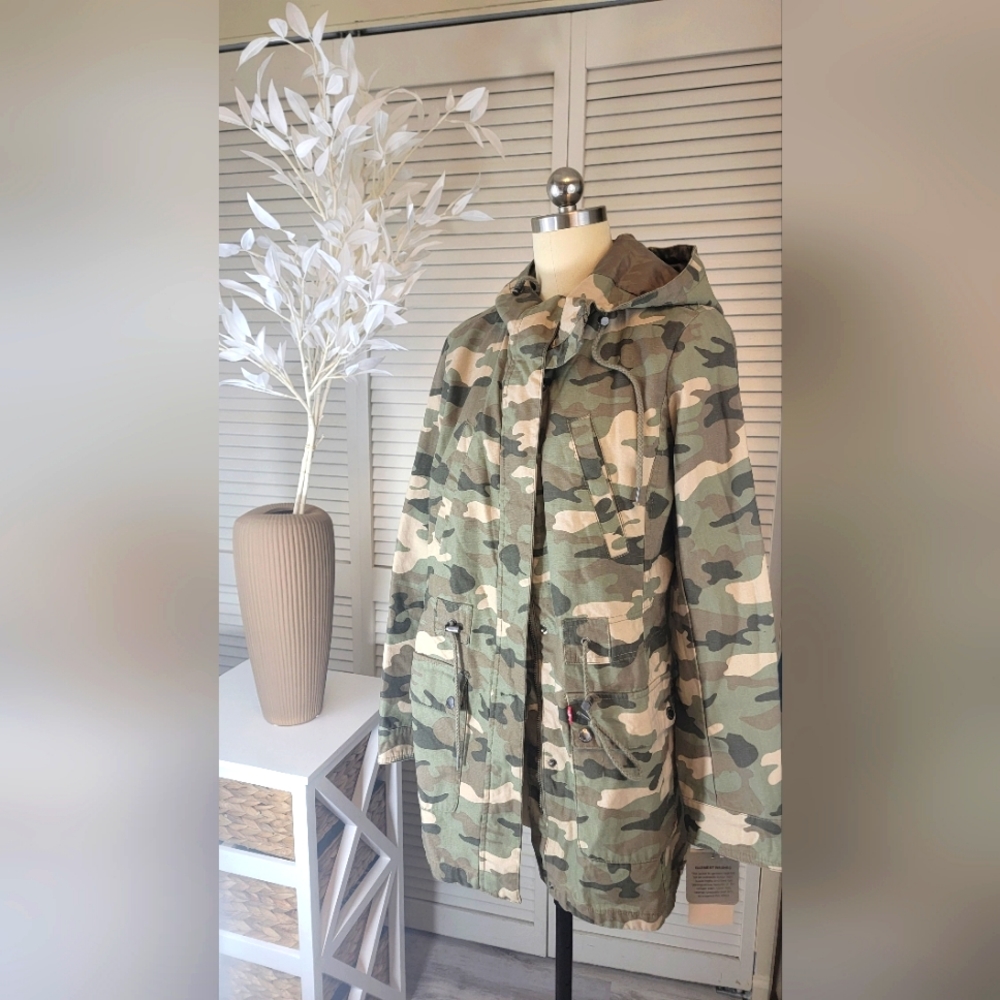 Levi's Cotton Hooded Anorak Jacket